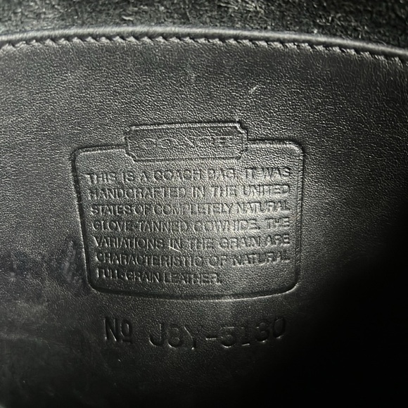 Vintage 90s COACH Station Bag 5130 Black Made in USA EUC - Picture 8 of 12